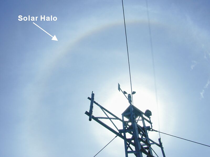Figure1 : Halo captured in the morning of 8 May 2002