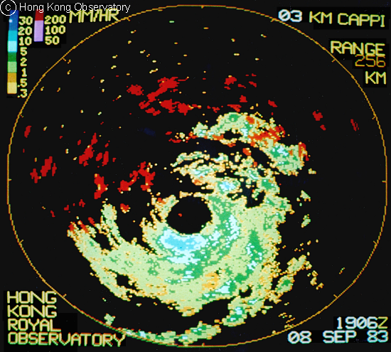 Typhoon Ellen, 9 September 1983 at 3:06 a.m.