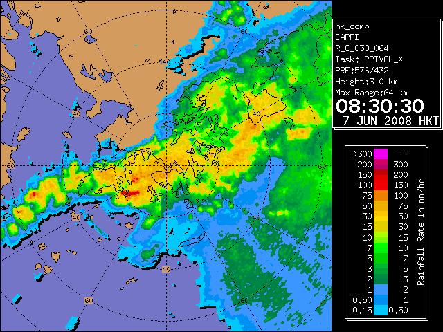 8時30分雷達圖像