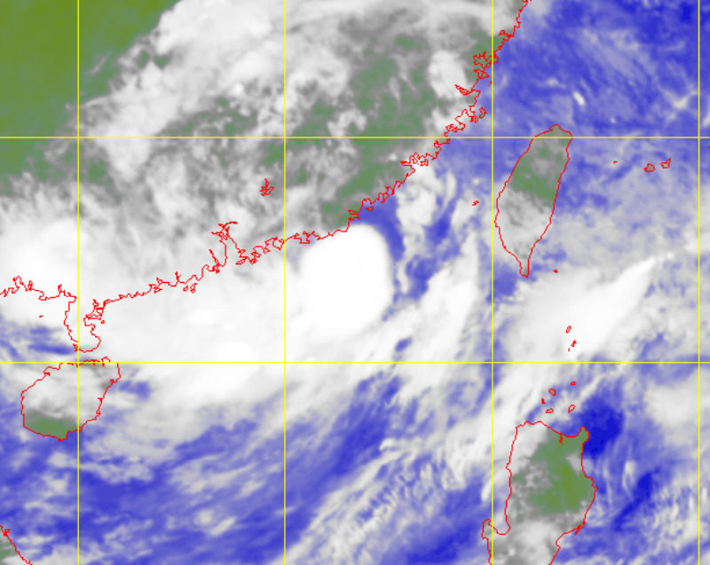 熱帶風暴盧碧(2109)的衛星圖片