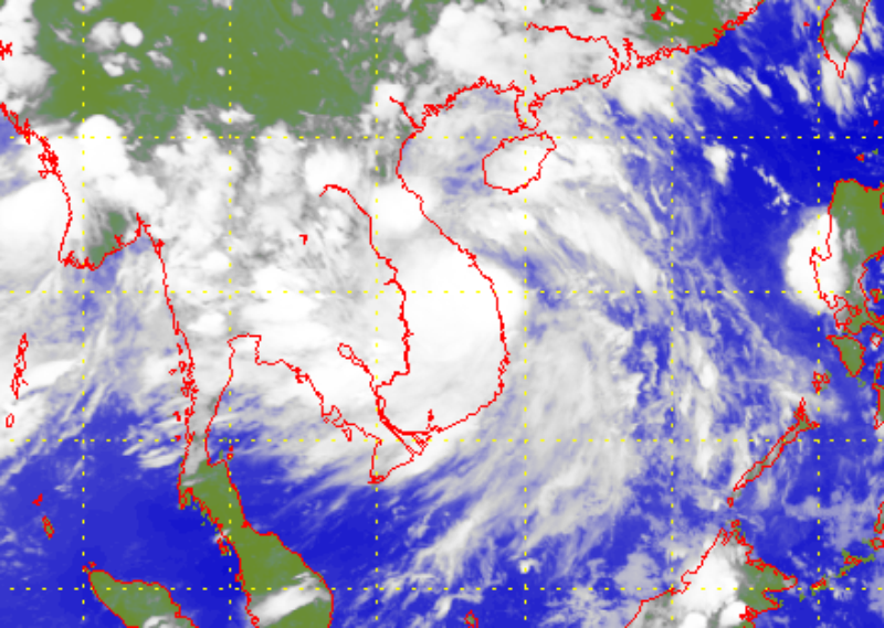 熱帶風暴電母(2115)的衛星圖片