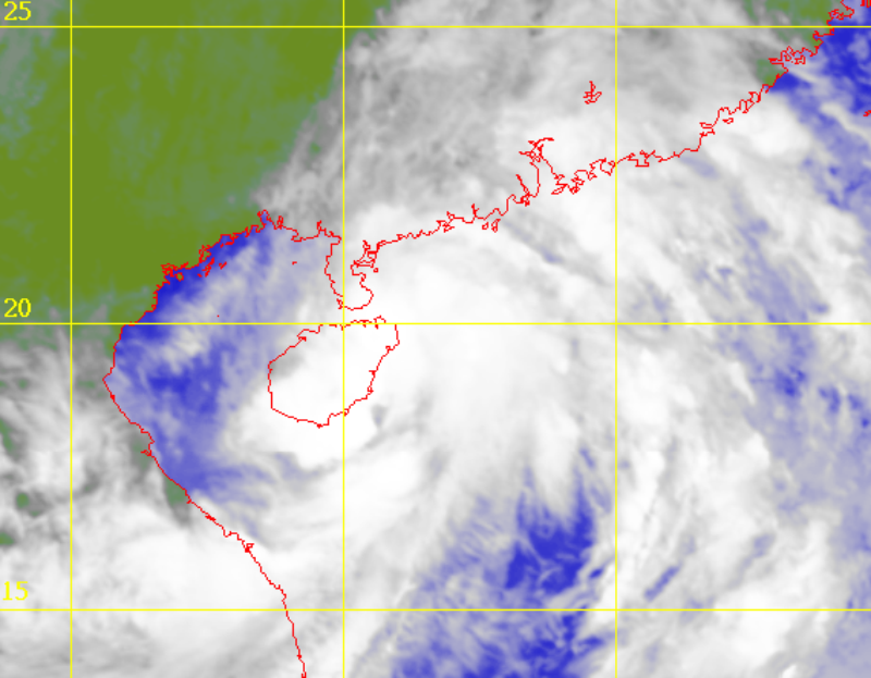 熱帶風暴獅子山(2117)的衛星圖片