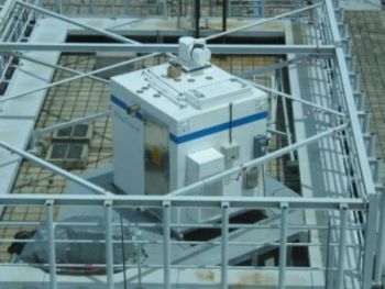 The LIDAR on the roof-top of the Air Traffic Control Complex at Chek Lap Kok