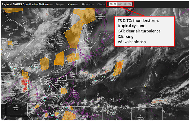 Latest update of full suite SIG-Coord platform with IWXXM feature enabled