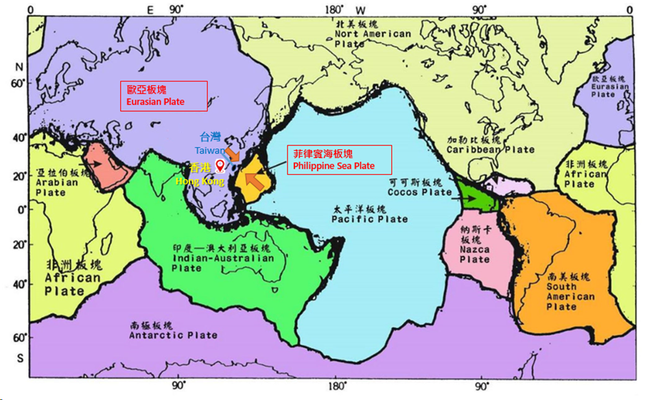 全球构造板块分布图