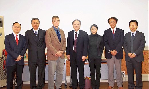 Dr. T.C. Lee (first from the left) photographed with other experts and representatives attending the ESCAP/WMO Typhoon Committees Expert Team Meeting held in Shanghai, China during 21-22 November 2011.