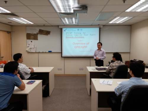 Participants attending the training course