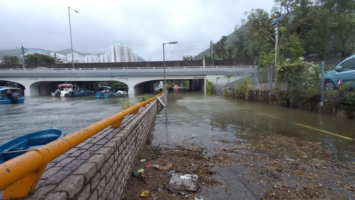 Flooding and damage caused by storm surge