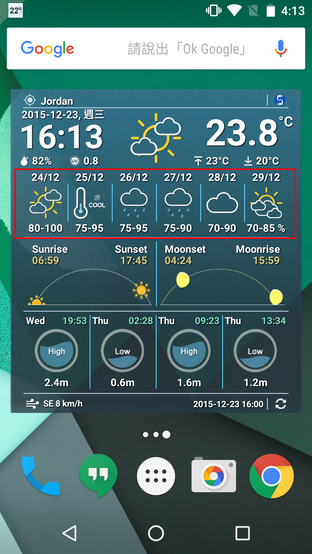 Android screen