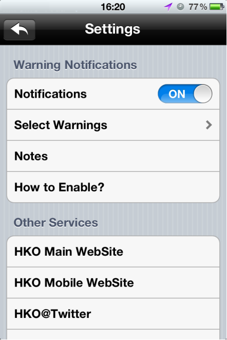iPhone screen