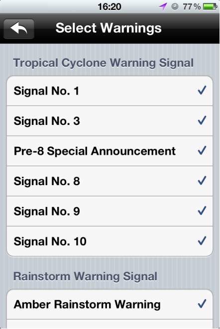 iPhone screen