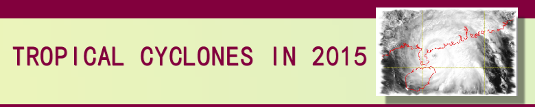 TROPICAL CYCLONES IN 2015