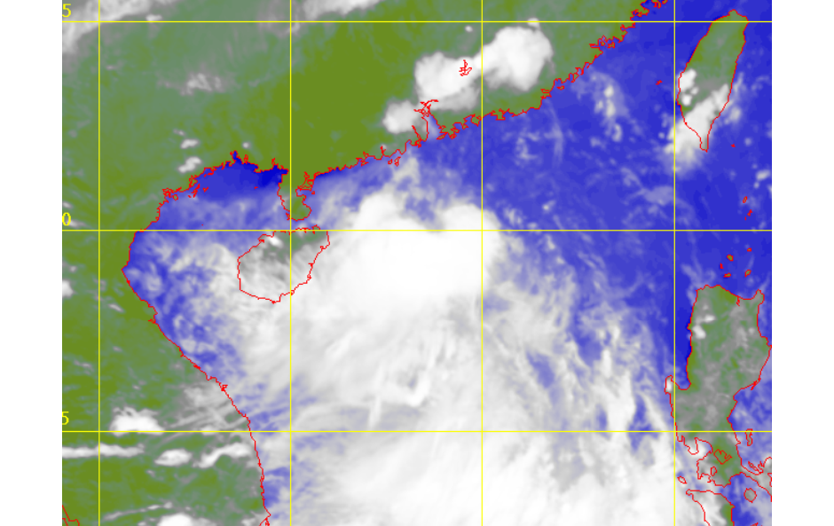 Satellite picture of Tropical Storm Nuri (2002)