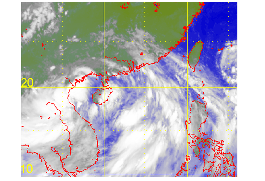 熱帶風暴森拉克(2003)的衛星圖片 