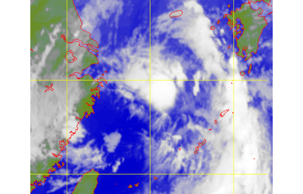 Satellite picture of Tropical Storm Jangmi (2005)