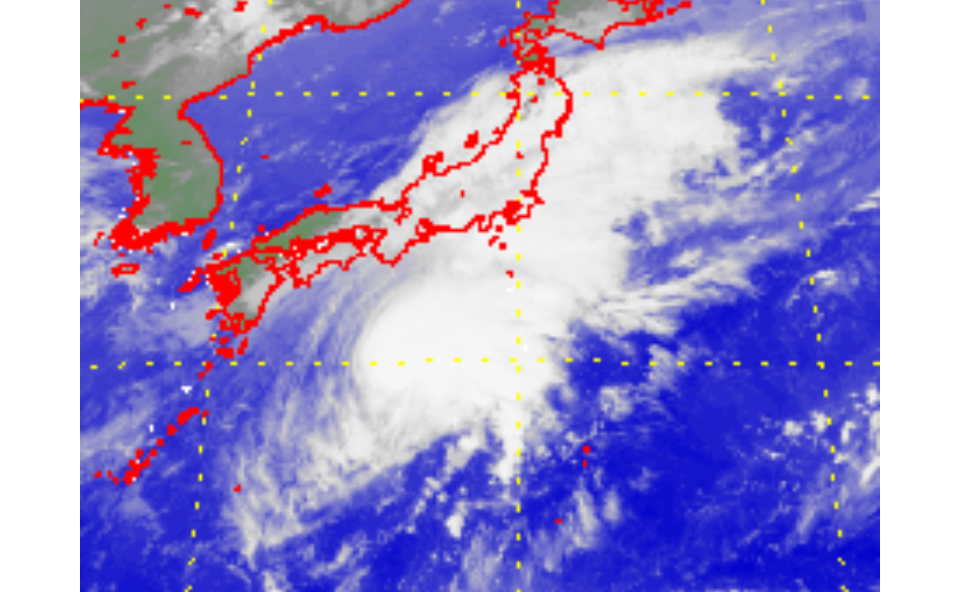 Satellite picture of Severe Tropical Storm Dolphin (2012)