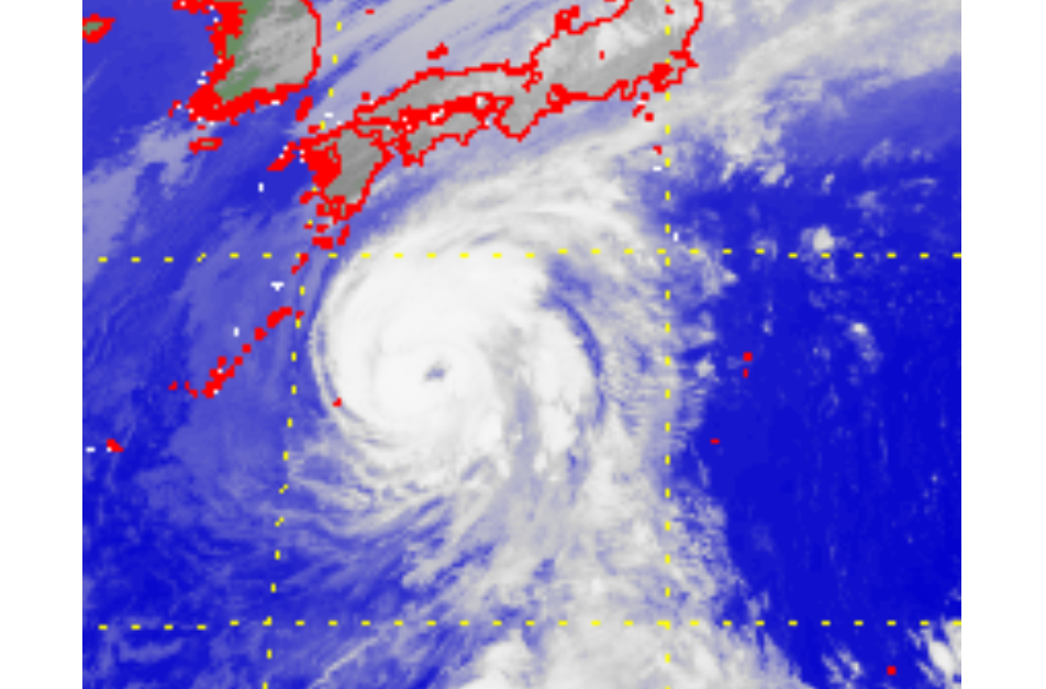 颱風燦鴻 (2014)的衛星圖片 