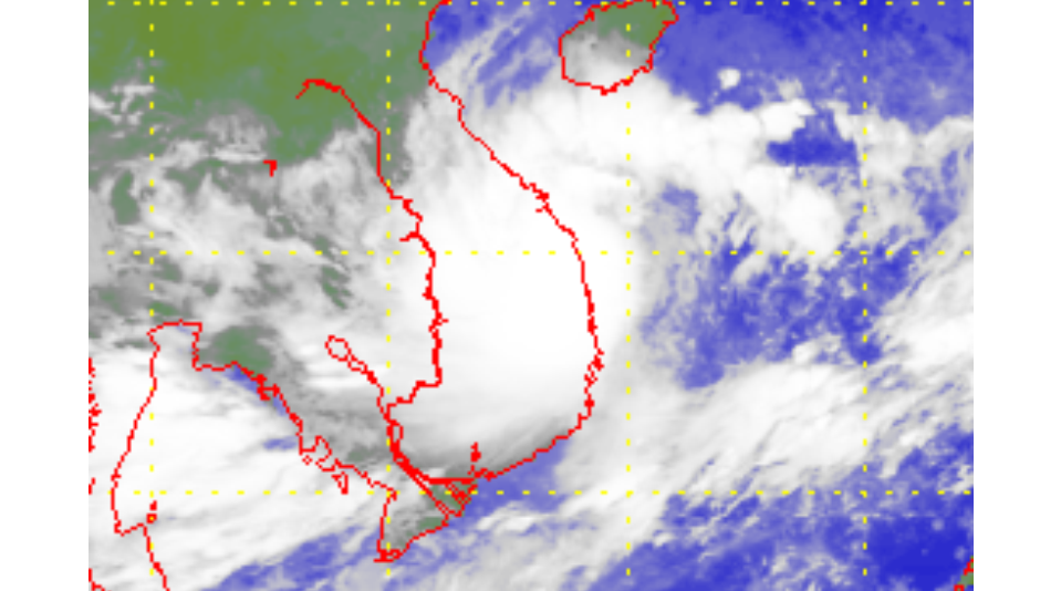 Satellite picture of Tropical Storm Linfa (2015)