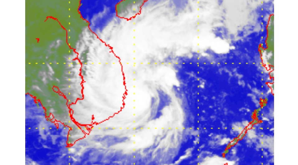 Satellite picture of Tropical Storm Etau (2021)