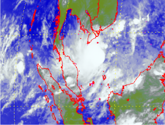Satellite picture of Tropical Depression: 24 - 26 November