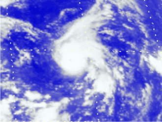 Satellite picture of Severe Typhoon Vamco