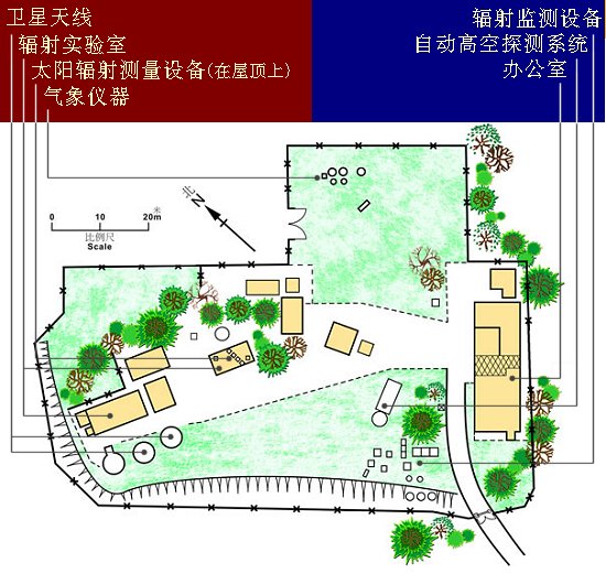 京士柏气象站平面图