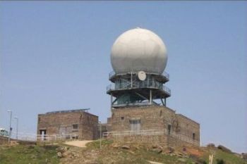 天文台在大帽山裝置的天氣雷達系統