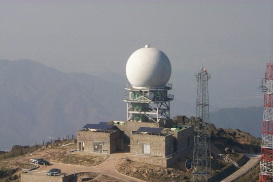 大帽山的多普勒天氣雷達
