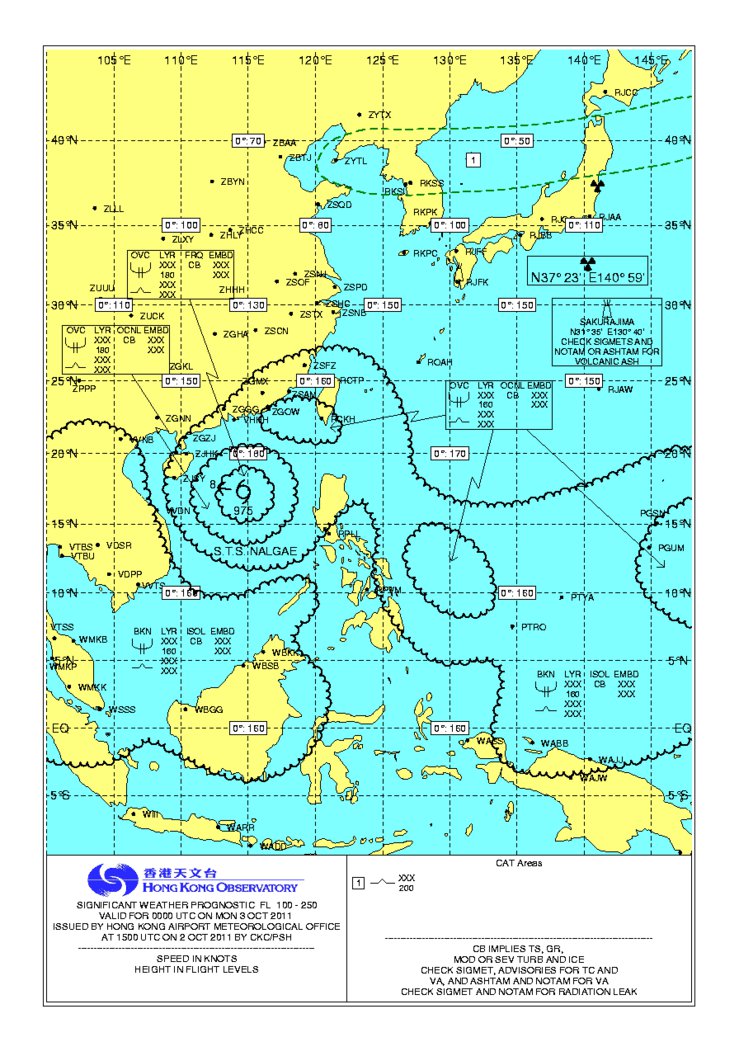 天氣圖樣本