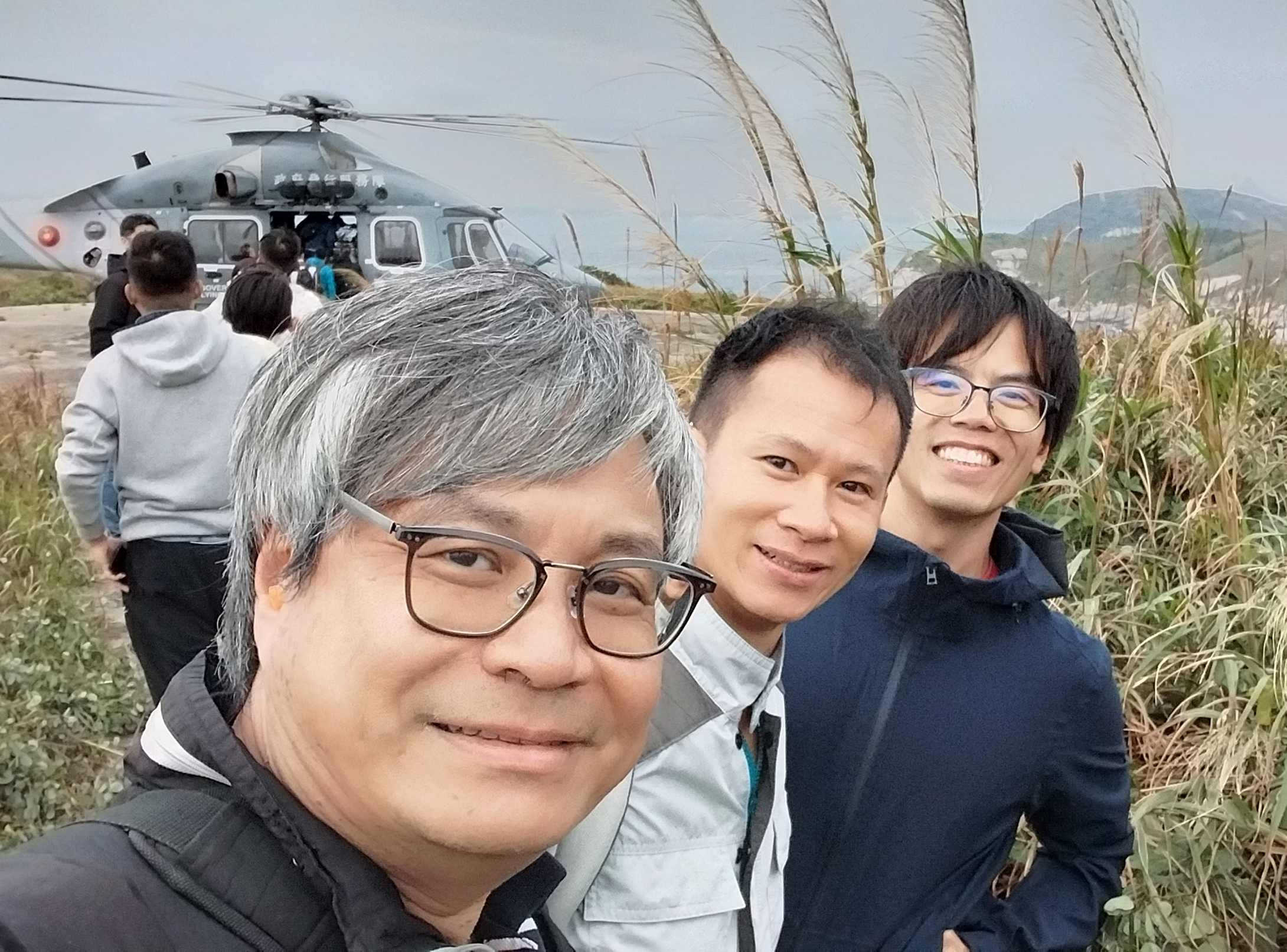 黃茅洲地震站建設工作組回程