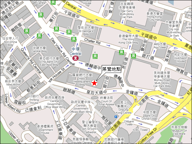展覽地點地圖