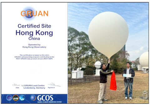 Observatory’s Upper-Air Observing Station in King’s Park Officially Certified as GRUAN Site