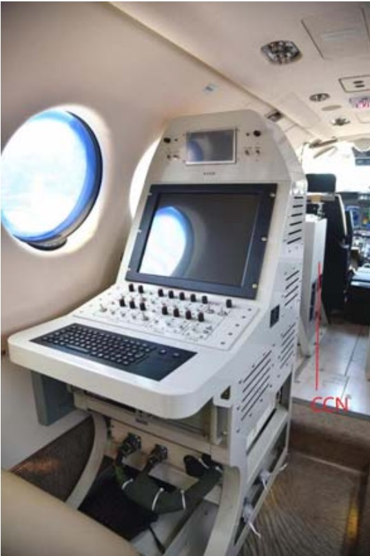 空中國王350飛機內的氣象運算設備