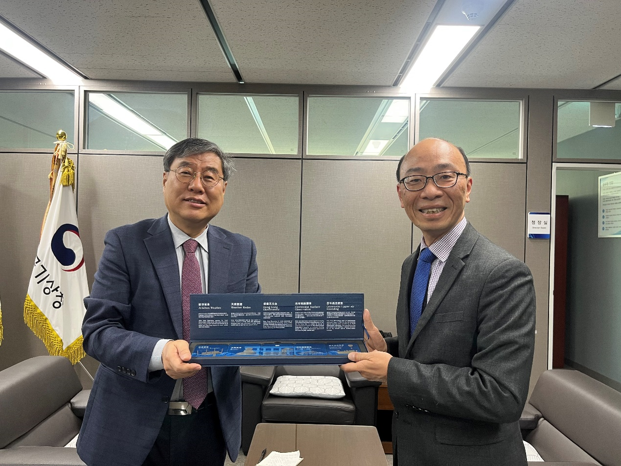 Aeronautical Meteorology Adviser of Hong Kong Observatory visits meteorological and aviation authorities in South Korea