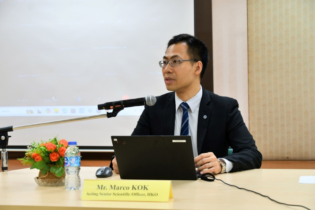Mr KOK giving lectures to TMD meteorological personnel