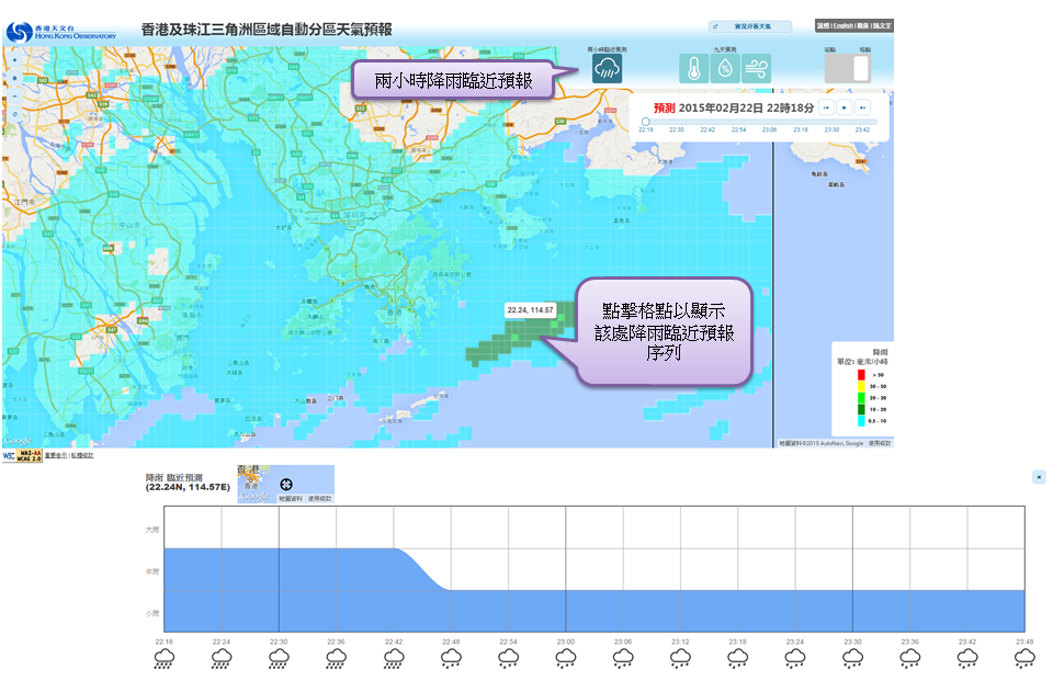 兩小時降雨臨近預報
