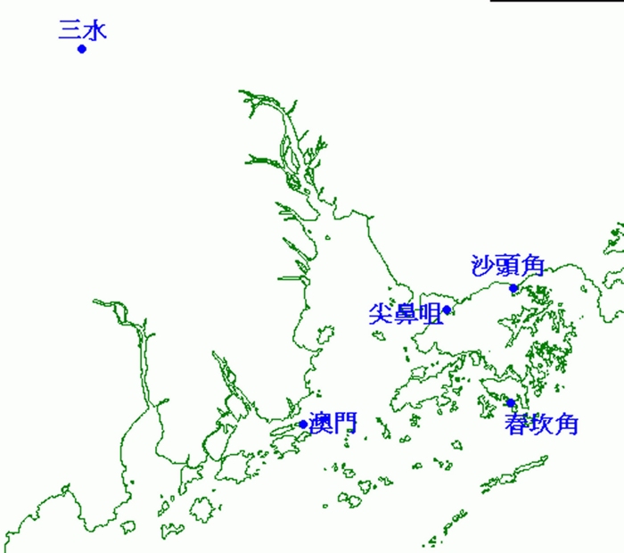 图四: 闪电探测站位置