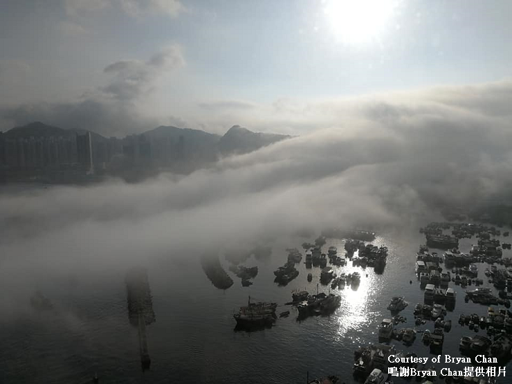 二零一九年五月十五日在鯉魚門隔壁的海霧